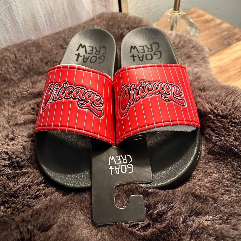 Culture Kings Goat Crew Chicago Slides NEW Several Sizes w/Box